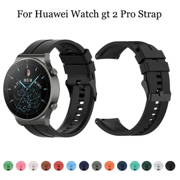 22 mm Šport Silikonski Trak za Huawei Watch GT GT 2 46mm GT2 Pro Zapestje Traku za Samsung Galaxy Watch 46mm Prestavi S3 Huami GTR 47mm