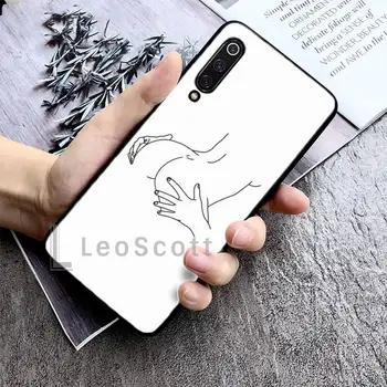 Art linije ljubezen, ljubezen srce seksi Telefon Primerih za Xiaomi Redmi opomba Huawei honor mate P 7 8 9 10 20 30 40 t mp Pro x Lite funda
