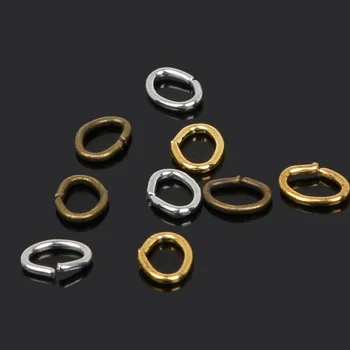 Beadia 4-7mm Zlato/Srebro/Gunmetal Prekrita Odprite skok obroči za zapestnice, ogrlice kroglice nakit DIY pribor ugotovitve