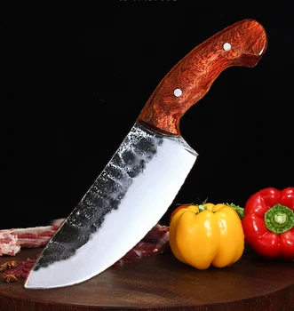 Boning Nož Ročno Kovani Glasno kuhinjski Nož Polno tang Ostro Rezilo Kuhar Noži na Prostem za peko na žaru Mesa Cleaver