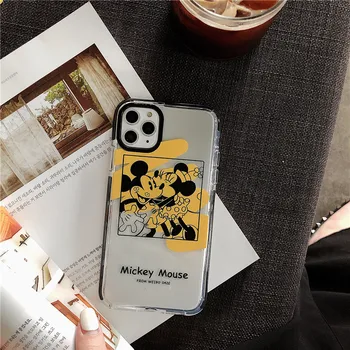 Disney Mickey Mouse Primeru Telefon Za iPhone 7/8/ Plus XR XS Max 11 Pro Max 12 promax/12mini Pregleden Zadnji Pokrovček