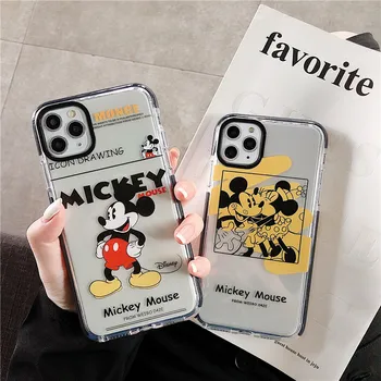 Disney Mickey Mouse Primeru Telefon Za iPhone 7/8/ Plus XR XS Max 11 Pro Max 12 promax/12mini Pregleden Zadnji Pokrovček