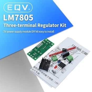 DIY KIT LM7805 L7805 DC/AC Tri Terminal Regulator Napetosti Napajalni Modul 5V 6V 9V 12V Izhod Max 1.2