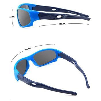 KLASSNUM Moda Polarizirana Očala Za Otroke sončna Očala Šport na Prostem Očala Polarizirajočega Windproof Očala