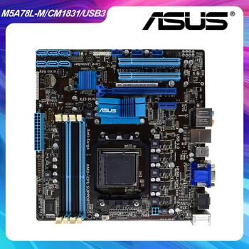 M5A78L-M/CM1831/USB3/DP_MB Za ASUS Socket AM3 AMD 760 G Prvotno Uporabljajo Motherboard Podpira Dual Channel DDR3 PCI-E X16 Slot USB3