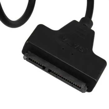 Najnovejši USB 2.0 Moški SATA 7+15P 22 Pin Kabel Adapter Za 2.5