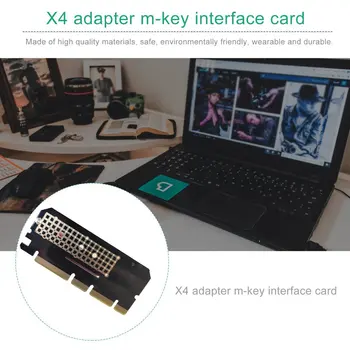 Pro M. 2 NVMe SSD NGFF, DA PCIE 3.0 X16, X4 Adapter M Ključ Interface Card Full Speed Napajalnik, Zamenjava