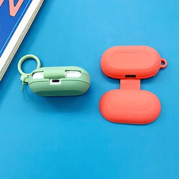 Risanke 3D Srčkan keychain Slušalke Ohišje Za Samsung Galaxy Brsti/Brsti+ Plus za Brezžični Bluetooth mehko Kritje Slušalke