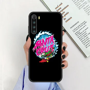 Santa Cruz Deske primeru Telefon Za Xiaomi Redmi Opomba 7 7A 8 8T 9 9A 9S K30 Pro 3D Ultra black funda umetnosti nazaj luksuznih