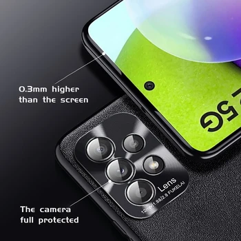 UFlaxe Trdo Ohišje za Samsung Galaxy A32 A52 A72 5G Shockproof Navaden Usnje Ohišje ultra-tanek Telefon Kritje SP